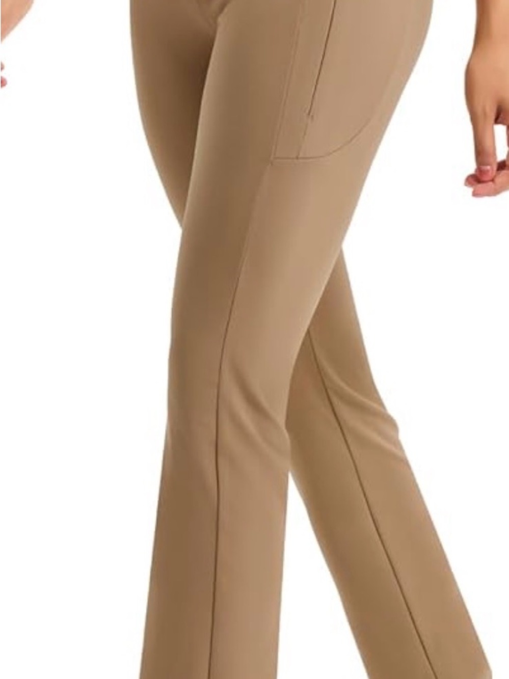 Women's Stretch Bootcut Pants in Camel